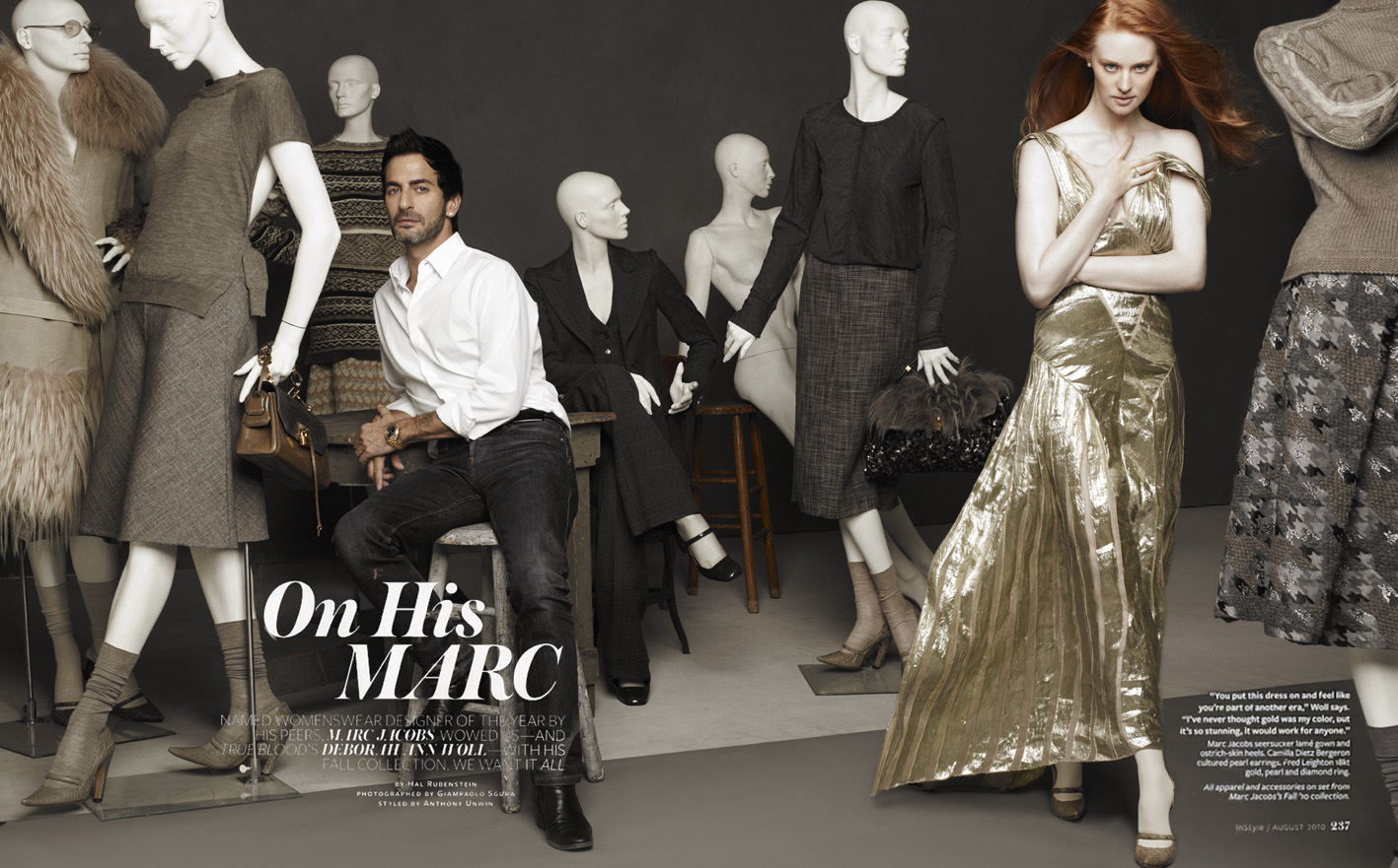 Marc Jacobs and True Blood's Deborah Ann Woll for InStyle