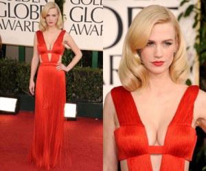 January Jones Golden Globes 2011