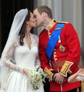 Royal Wedding Balcony Kiss