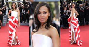 Cannes Zoe Saldana Tree Life