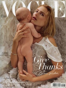 Vogue Spain Dree Hemingway Baby