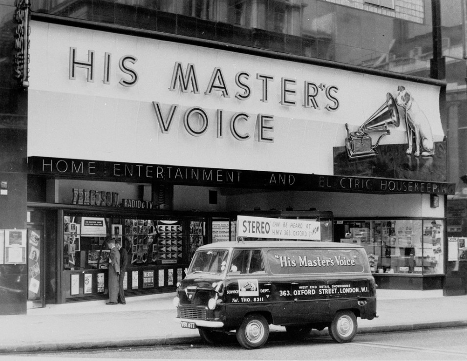 HMV Oxford Street 1950s