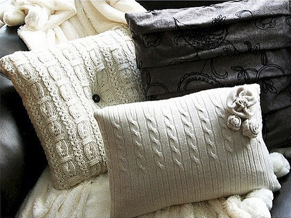 sweater pillows diy