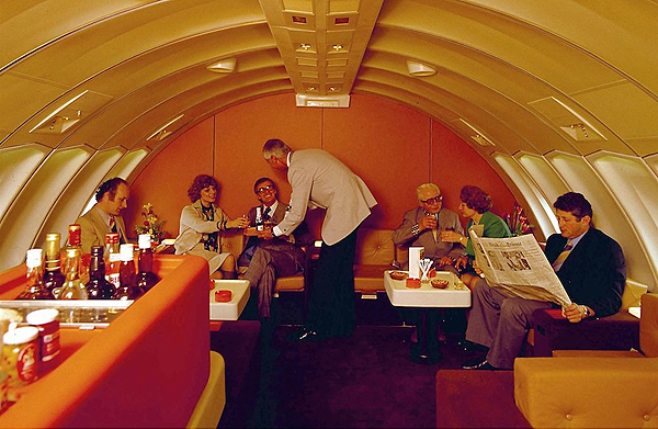 1970s Boeing First Class Lounge 5