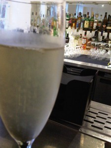 Gorgeous champagne cocktail in mybar Chelsea